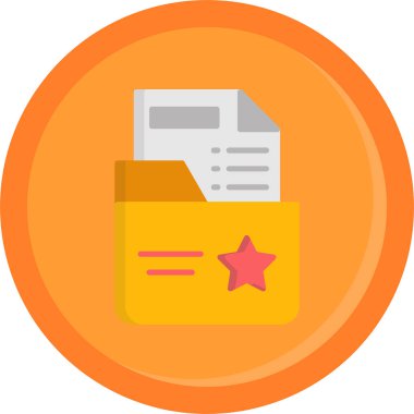 Belge. Web simgesi basit illüstrasyon