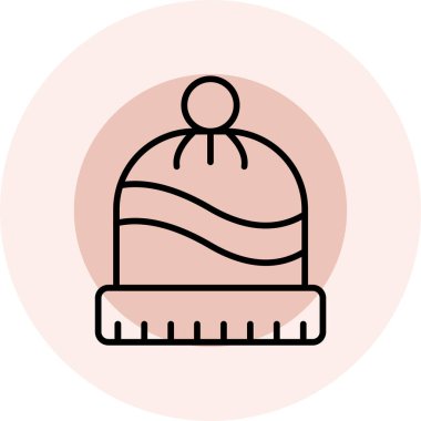 Şapka simgesi vektör illüstrasyonu