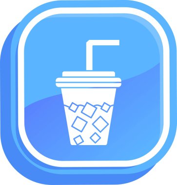 Kahve fincanı simgesi, izometrik stil