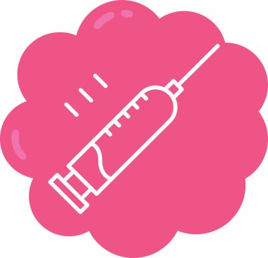 Şırınga web simgesi, vektör çizim