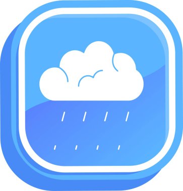 bulut simgesi, vektör illüstrasyonu