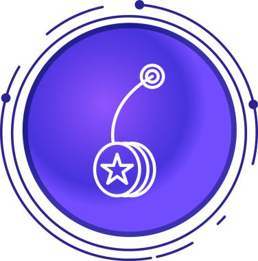 Bir top simgesinin vektör illüstrasyonu