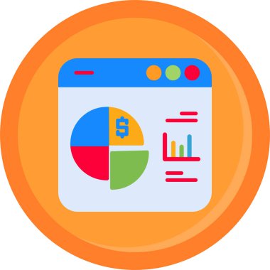 Çizelge. Web simgesi basit illüstrasyon