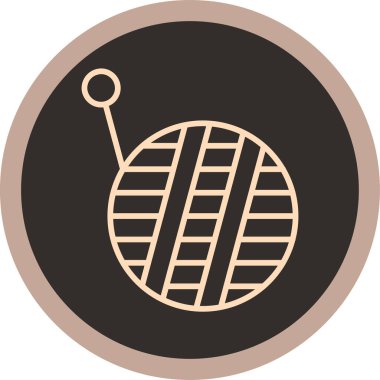 Bir gezegen simgesinin vektör illüstrasyonu