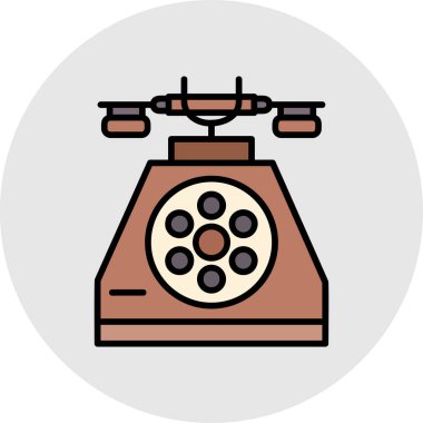 telefon simgesi, vektör illüstrasyonu