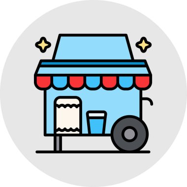 Gıda simgesinin vektör illüstrasyonu