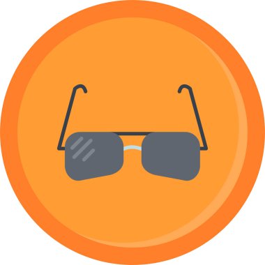 güneş gözlüğü web simgesi basit tasarım