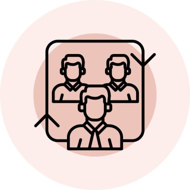 İnsan simgesinin vektör illüstrasyonu