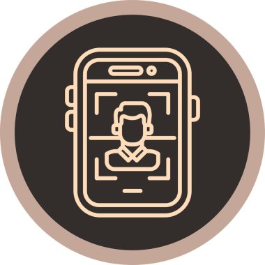 akıllı telefon simgesi vektör illüstrasyonu