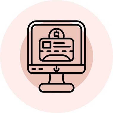 Bir dizüstü bilgisayarın vektör çizimi