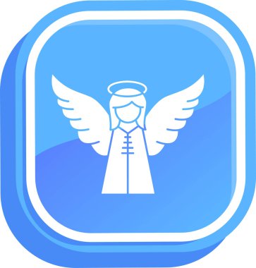 melek simge vektör çizim