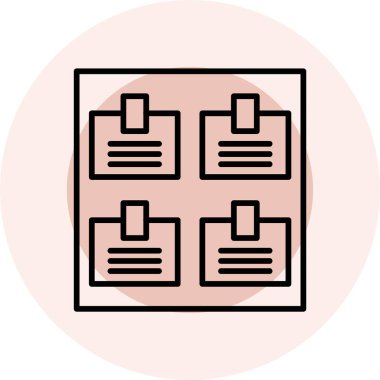 belge simgesi vektör illüstrasyonu