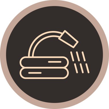 Hamburger. Web simgesi basit illüstrasyon