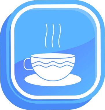 Çay ikonu, basit vektör illüstrasyonu