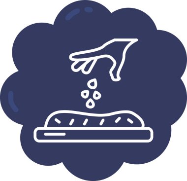 Ekmek. Web simgesi basit illüstrasyon