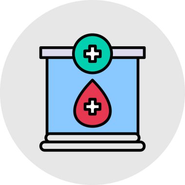 Kan bağışı ikonu vektör çizelgesi