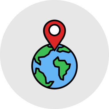 Harita işaretleyici vektör illüstrasyonuName