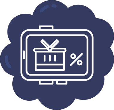 İş ve finans simgesinin vektör illüstrasyonu