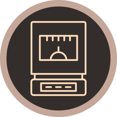 Ölçek. Web simgesi basit illüstrasyon