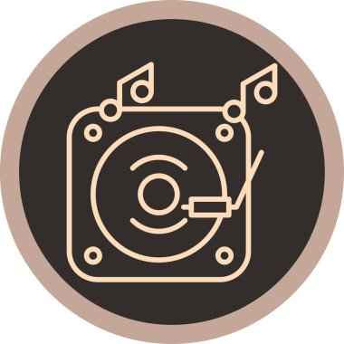 CD mi? Web simgesi basit illüstrasyon