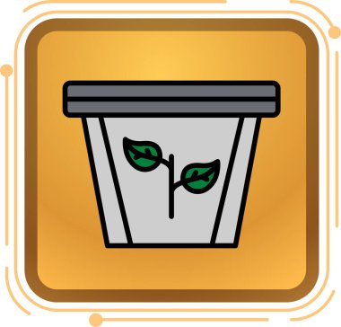 Çöp kutusu vektör illüstrasyonuName