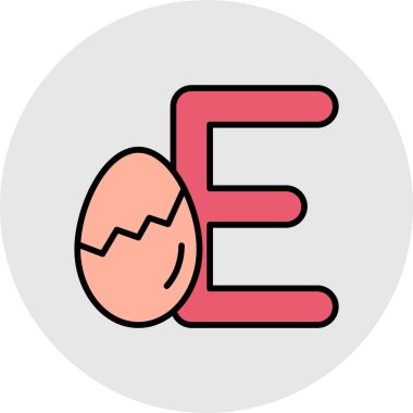 Yumurta. Web simgesi basit illüstrasyon