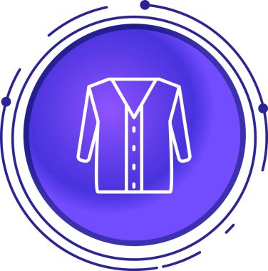 renk gömleği vektör simgesi