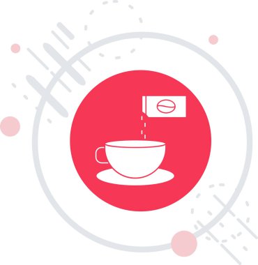 kahve fincanı ve kahve fincanı vektör çizimi tasarımı