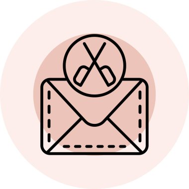 E- posta simgesinin vektör illüstrasyonu