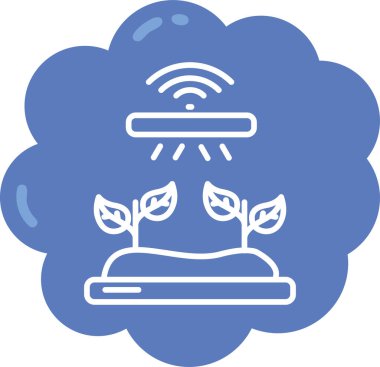 Wi-Fi simgesi olan bulut, vektör illüstrasyonu