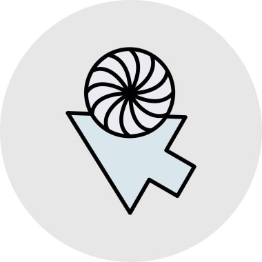 Bir yıldız simgesinin vektör illüstrasyonu