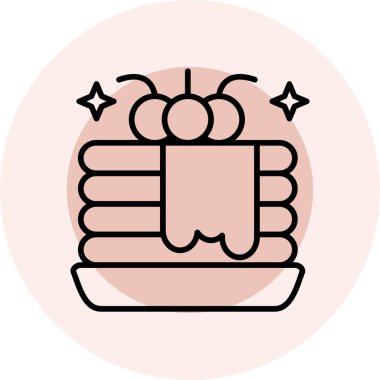 Çizgi film simgesinin vektör çizimi