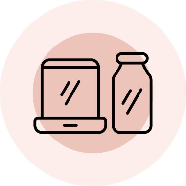 İnternetten alışveriş. Web simgesi vektör illüstrasyonu