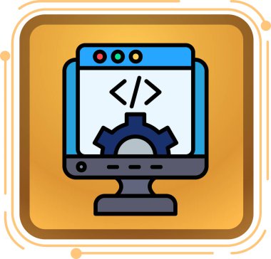 Web tasarım vektörü simgesi