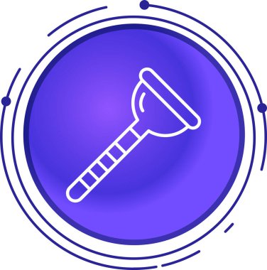 Renk çizgisi yuvarlak simgesi. izole vektör illüstrasyonu.