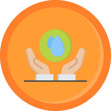 Çevre koruma doğa simgesi düz stil