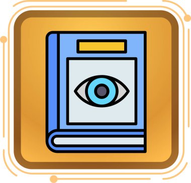 Göz simgesini, karikatür tarzı