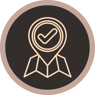 Rozet vektör simgesi tasarımı