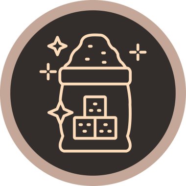 Bir çikolata simgesinin vektör çizimi