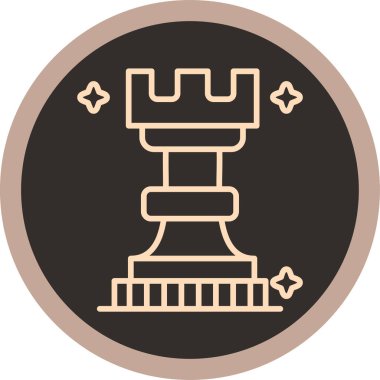 Satranç ikonunun vektör illüstrasyonu