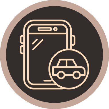 Akıllı telefon. Web simgesi basit illüstrasyon