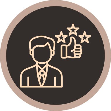 Modern simgenin vektör illüstrasyonu