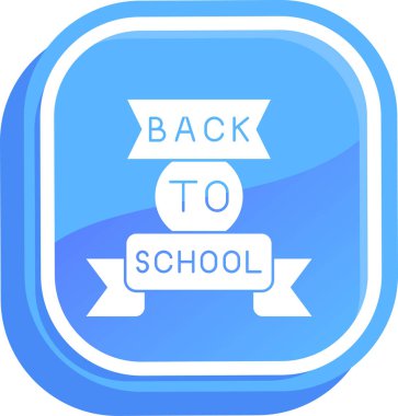 Moda stili izole edilmiş arka planda okul simgesine dön