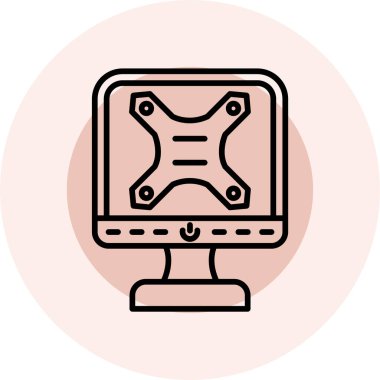 Beyaz arkaplanda ünlem simgesi olan çizgi dizüstü bilgisayar. Uyarı mesajı, dikkat, dikkat, dikkat işareti. Renkli taslak konsepti. vektör