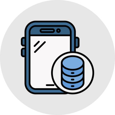 Akıllı telefon. Web simgesi basit illüstrasyon