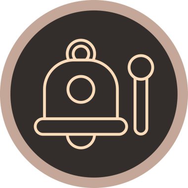 Zil. Web simgesi basit illüstrasyon