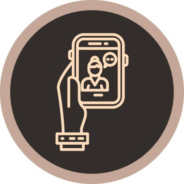 mobil simge vektör illüstrasyonu