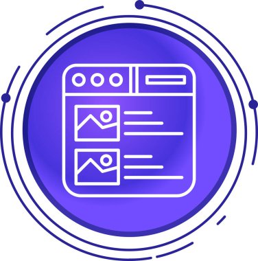 Web tasarım ikonu vektörü.