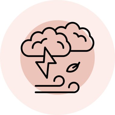 Fırtına Bulutu simgesi modayı izole ederek