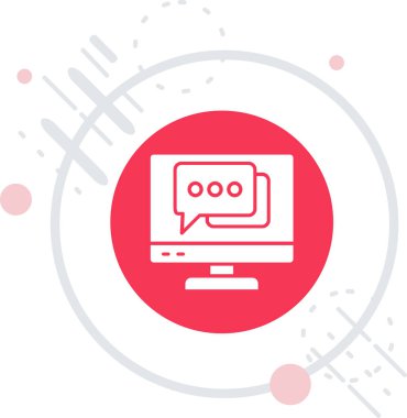 çevrimiçi oyun video simgesi beyaz arkaplanda izole edildi. Dizüstü bilgisayarı işaretli. Oyun işareti. Renkli taslak konsepti. vektör